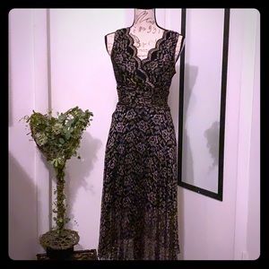 Connected Apparel Black Lace Dress